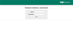 Desktop Screenshot of incidencias.sageeurowin.com